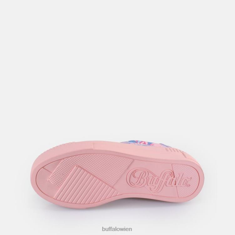 bei Buffalo gepaarte Graffiti-Sneakers niedrig vegan lila Liebe 0FX4833 |Turnschuhe