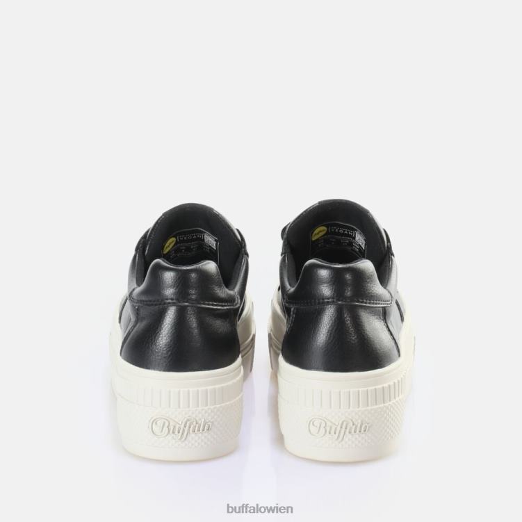 bei Buffalo gepaarte Schnür-Lo-Sneaker-Low-Vegan schwarz/cremefarben 0FX48377 |Turnschuhe