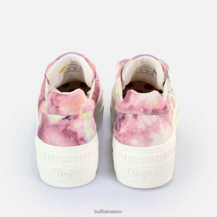 bei Buffalo gepaarte Sneakers Low Vegan Batik-Lila 0FX48110 |Turnschuhe
