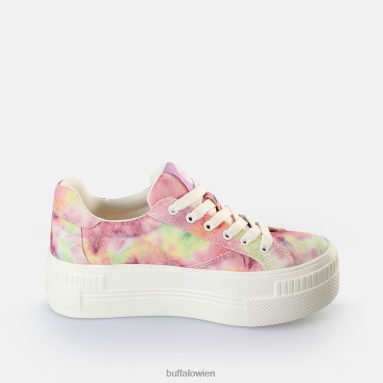 bei Buffalo gepaarte Sneakers Low Vegan Batik-Lila 0FX48110 |Turnschuhe