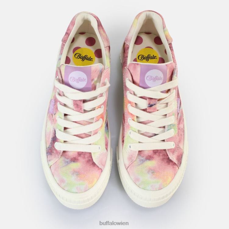 bei Buffalo gepaarte Sneakers Low Vegan Batik-Lila 0FX48110 |Turnschuhe