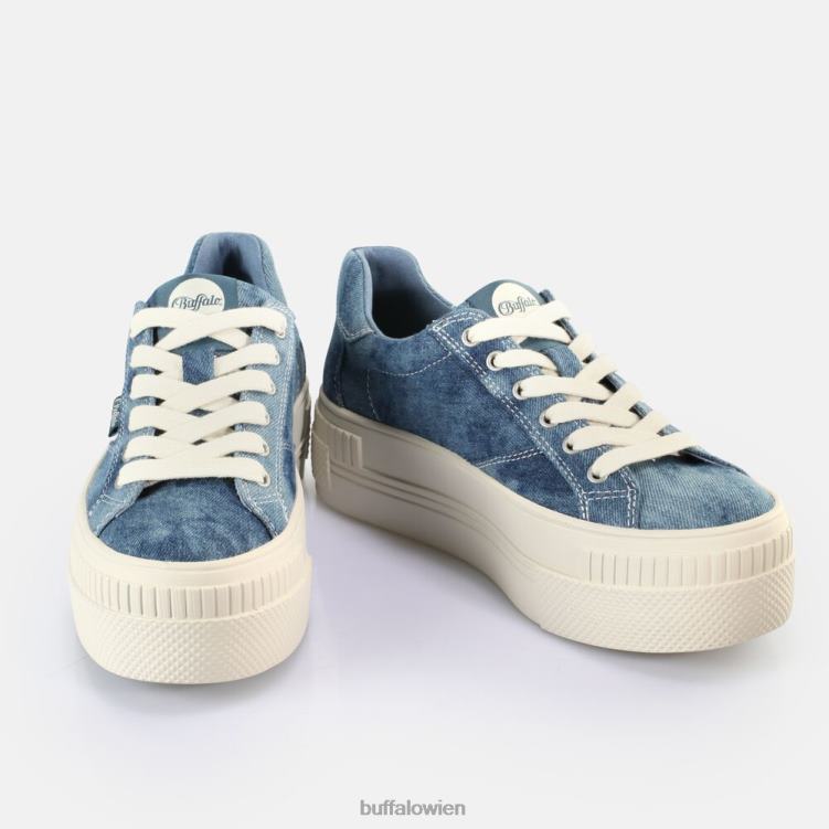bei Buffalo gepaarte Sneakers Low Vegan Denim Blue 0FX48114 |Turnschuhe