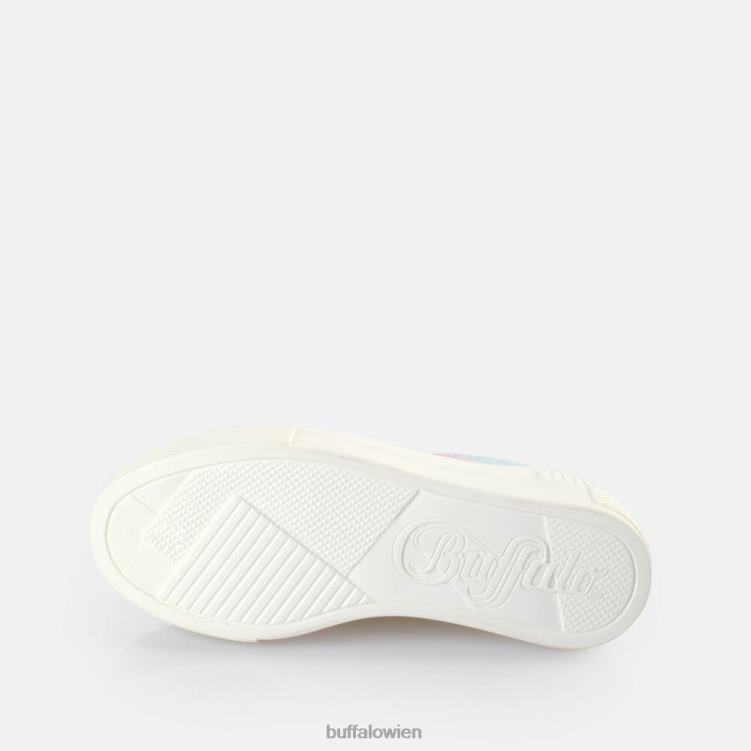 bei Buffalo gepaarte Sneakers Low Vegan weiß/regenbogen 0FX48457 |Turnschuhe