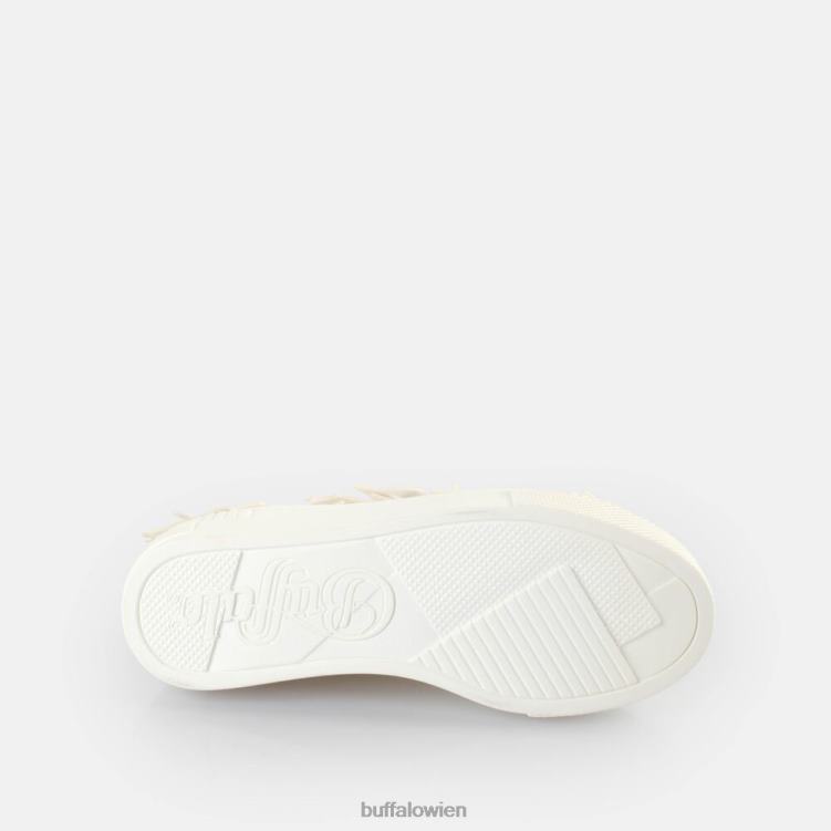 bei Buffalo gepaarte Tauben-Sneakers niedrig vegan Weiss 0FX48249 |Turnschuhe