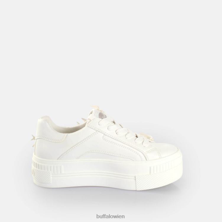 bei Buffalo gepaarte Tauben-Sneakers niedrig vegan Weiss 0FX48249 |Turnschuhe