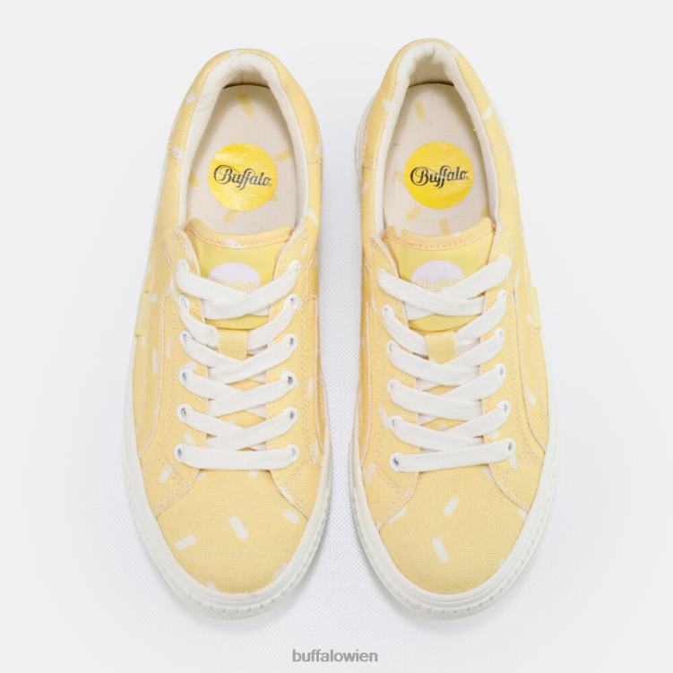 bei Buffalo gepaarter Sneaker niedrig Gelb mit Bonbon-Print 0FX48422 |Turnschuhe