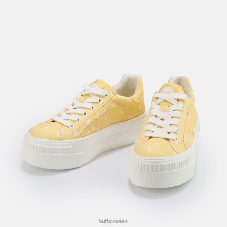 bei Buffalo gepaarter Sneaker niedrig Gelb mit Bonbon-Print 0FX48422 |Turnschuhe
