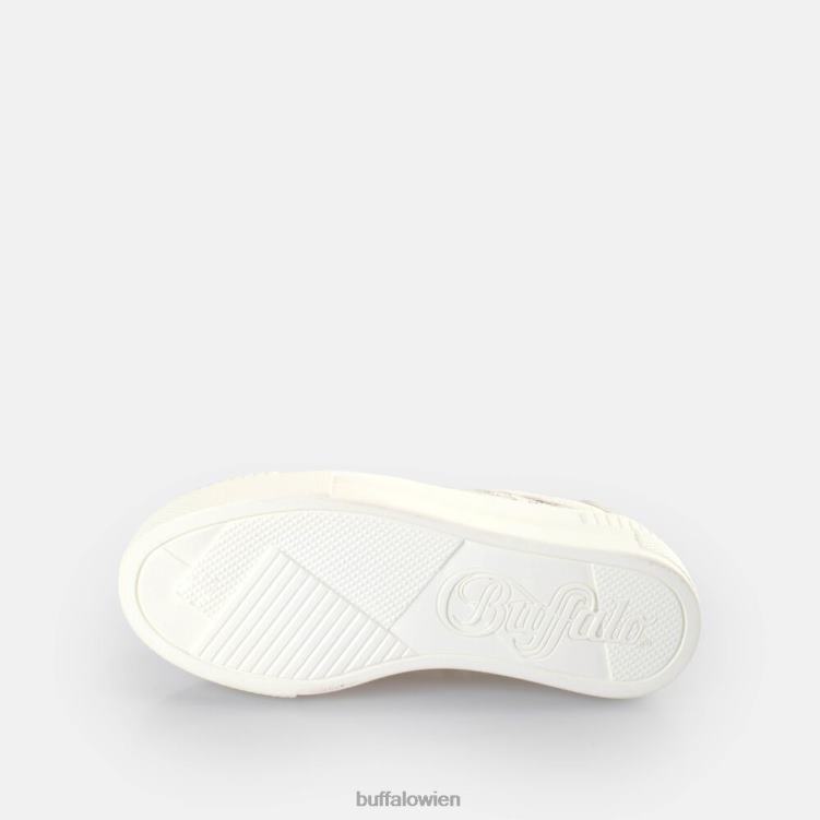 bei Buffalo gepaarter Spitzen-Sneaker Low vegan Silber 0FX48131 |Turnschuhe