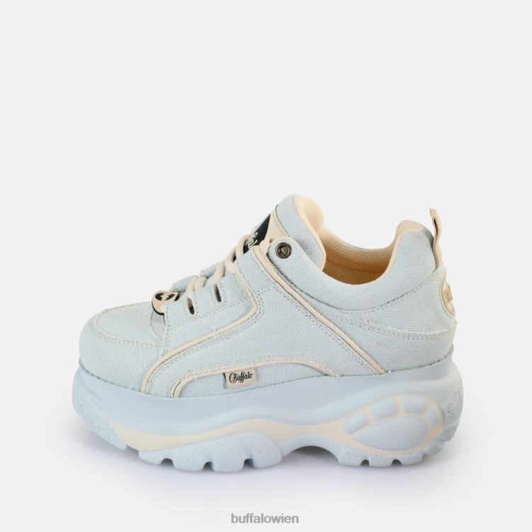 bei Buffalo klassische Sneaker Low vegan hellblauer Denim 0FX48593 |Turnschuhe