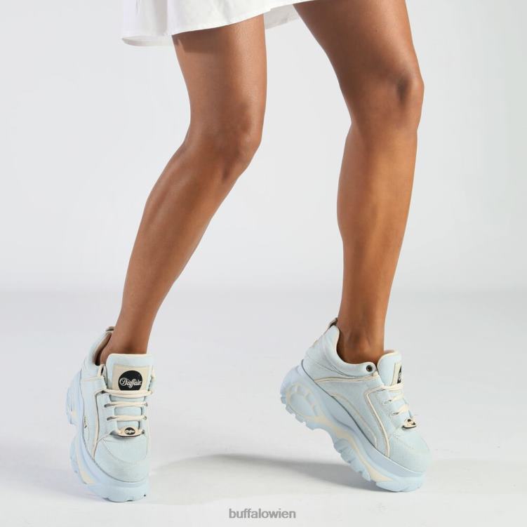 bei Buffalo klassische Sneaker Low vegan hellblauer Denim 0FX48593 |Turnschuhe