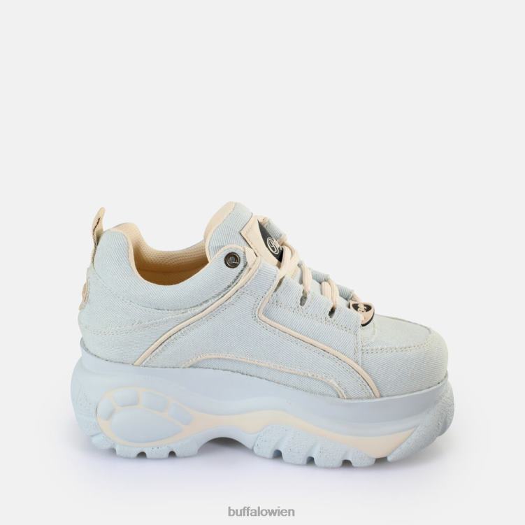 bei Buffalo klassische Sneaker Low vegan hellblauer Denim 0FX48593 |Turnschuhe