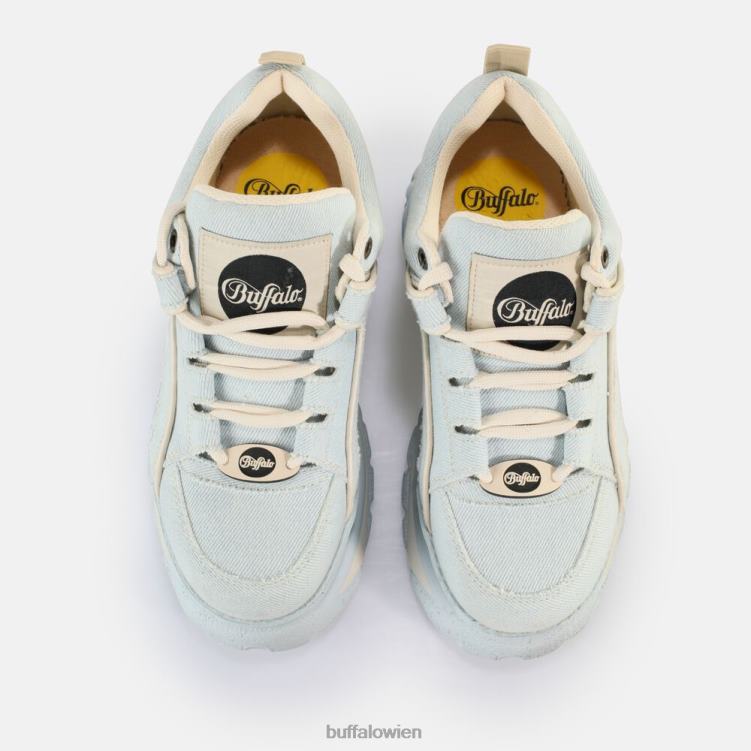 bei Buffalo klassische Sneaker Low vegan hellblauer Denim 0FX48593 |Turnschuhe