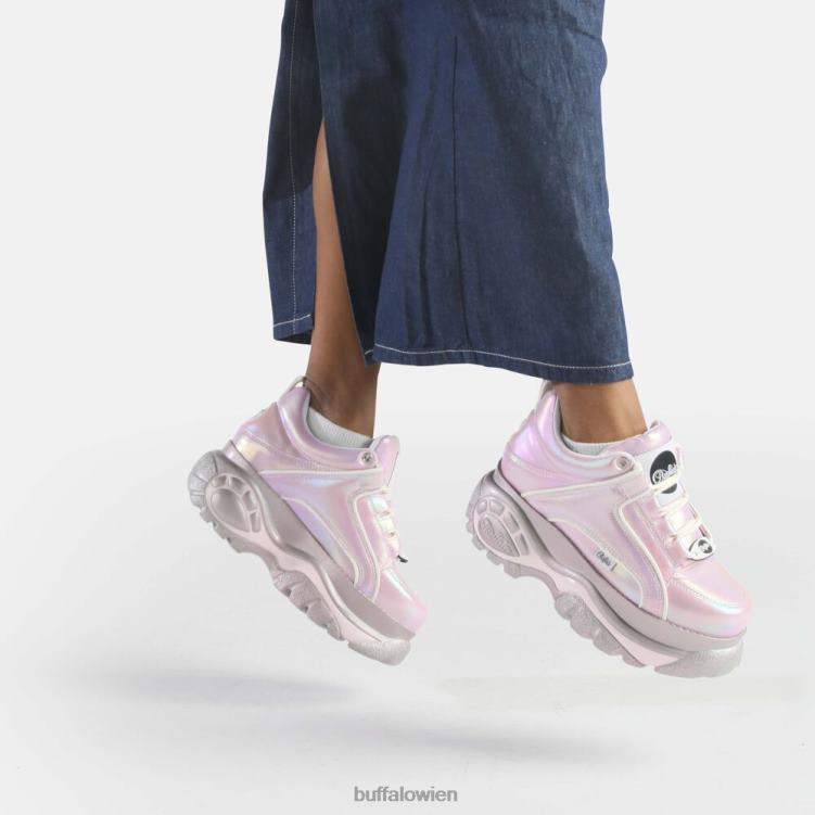 bei Buffalo klassische Sneaker Low vegan rosa metallic 0FX48269 |Turnschuhe