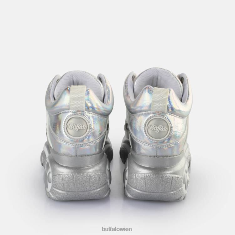 bei Buffalo klassische Sneaker Low vegan silbernes Holo 0FX48260 |Turnschuhe