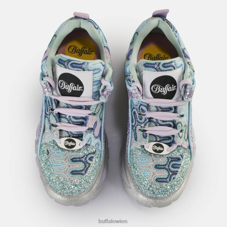 bei Buffalo klassische Sneakers niedrig Neon-Aqua 0FX48119 |Turnschuhe