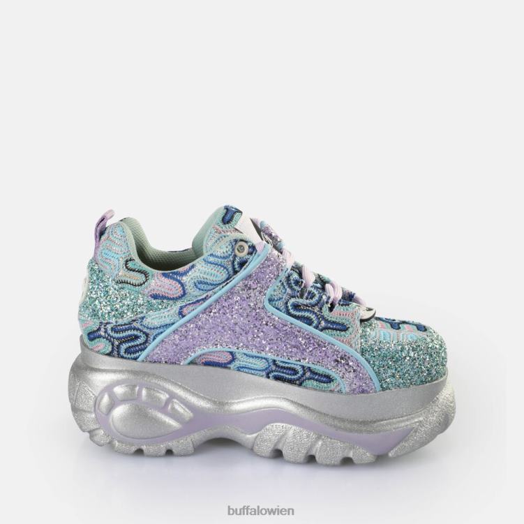 bei Buffalo klassische Sneakers niedrig Neon-Aqua 0FX48119 |Turnschuhe