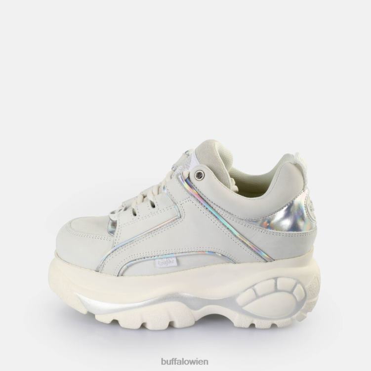 bei Buffalo klassische Sneakers niedrig cremefarben/silber 0FX48446 |Turnschuhe