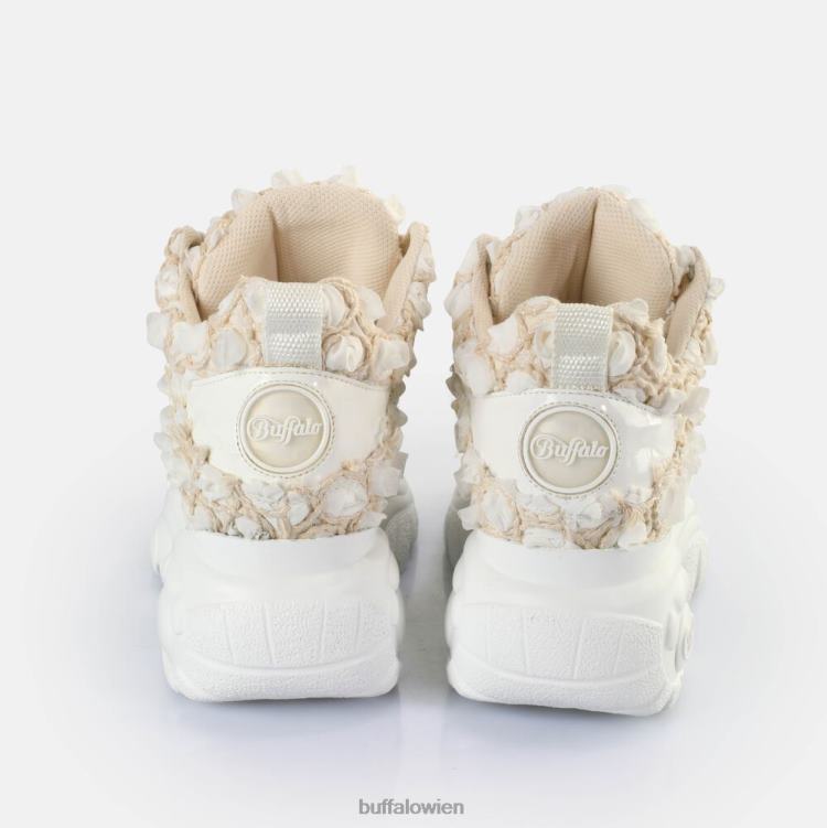 bei Buffalo klassische Sneakers niedrig weiße Blüte 0FX48136 |Turnschuhe