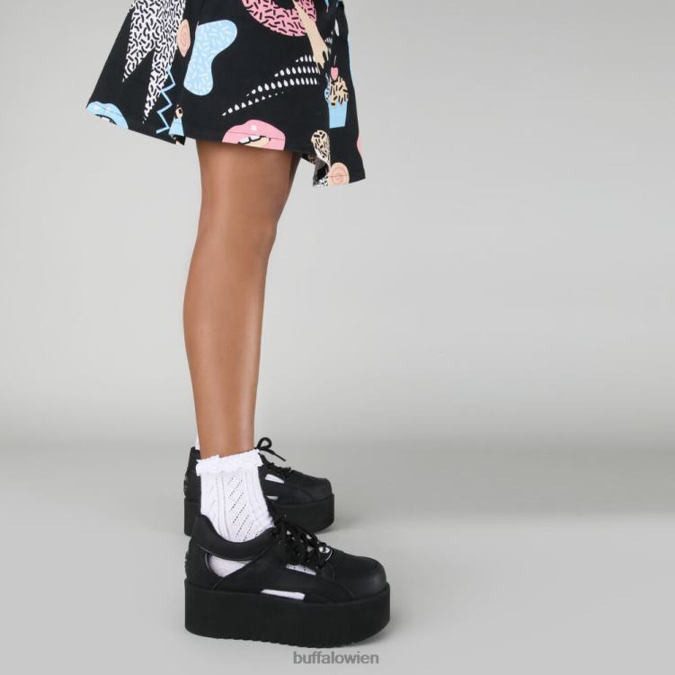 bei Buffalo klassische Turmausschnitte Schwarz 0FX48895 |Turnschuhe