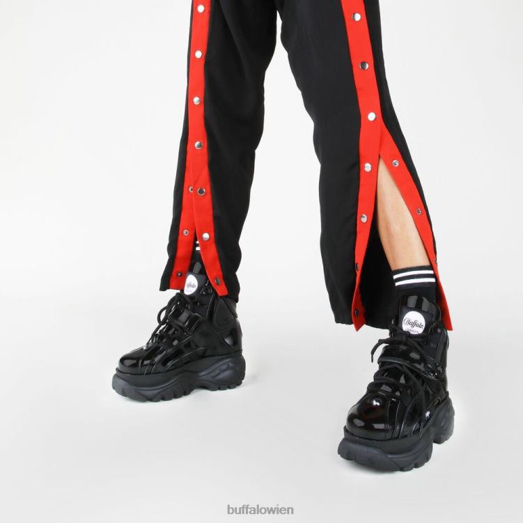 bei Buffalo klassischer High-Sneaker aus Leder Schwarz 0FX48174 |Turnschuhe