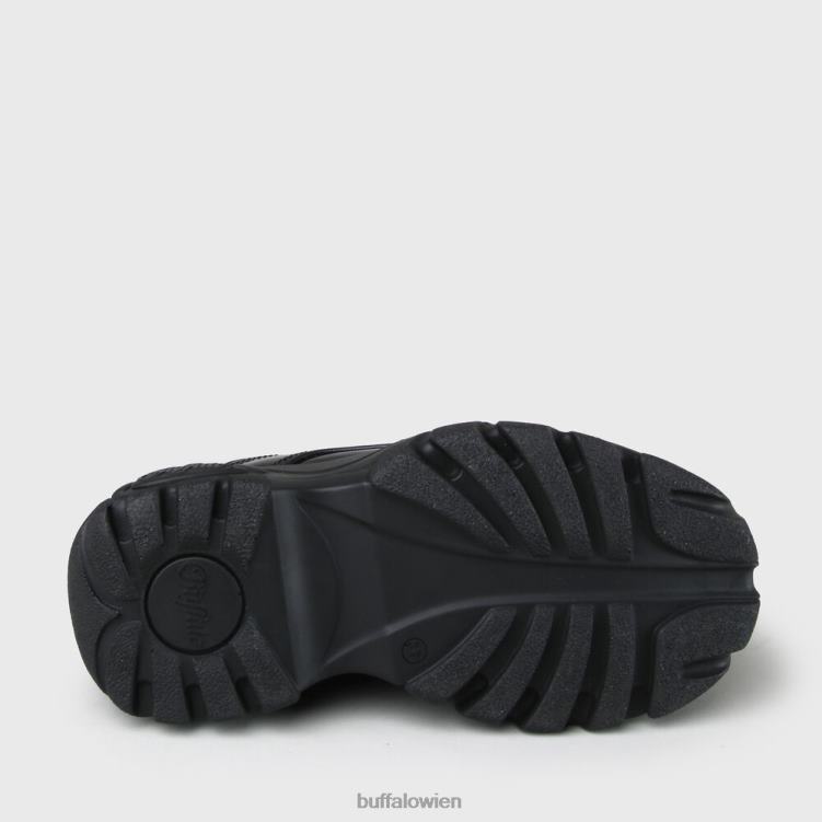 bei Buffalo klassischer Low-Sneaker aus Lackleder Schwarz 0FX48496 |Turnschuhe