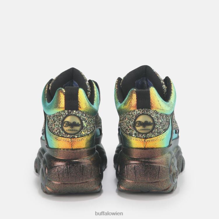 bei Buffalo klassischer Sneaker Low aus Leder Gold 0FX48888 |Turnschuhe