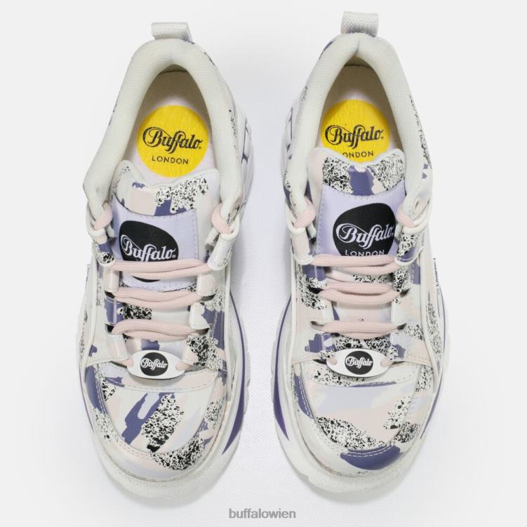 bei Buffalo klassischer Sneaker Low aus Leder Pink Lila 0FX48777 |Turnschuhe