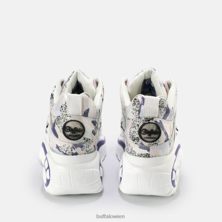 bei Buffalo klassischer Sneaker Low aus Leder Pink Lila 0FX48777 |Turnschuhe