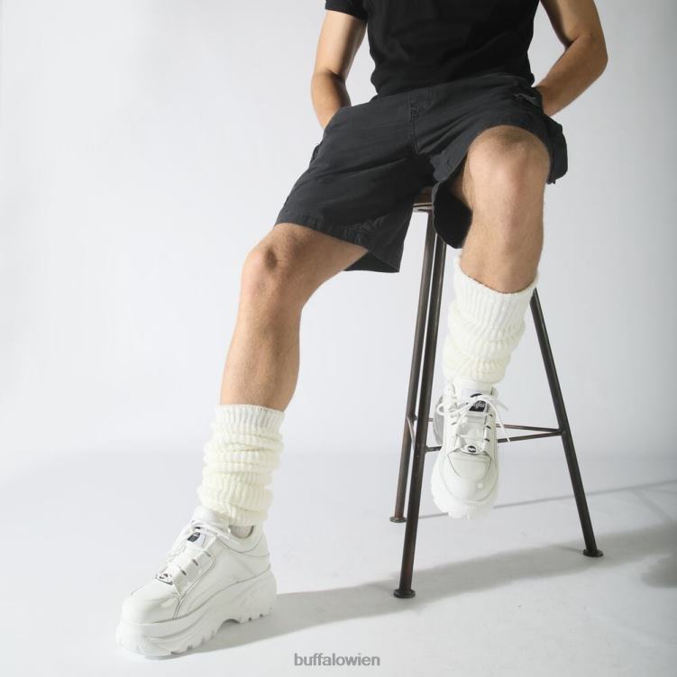 bei Buffalo klassischer Sneaker Low aus Leder Weiss 0FX48315 |Turnschuhe