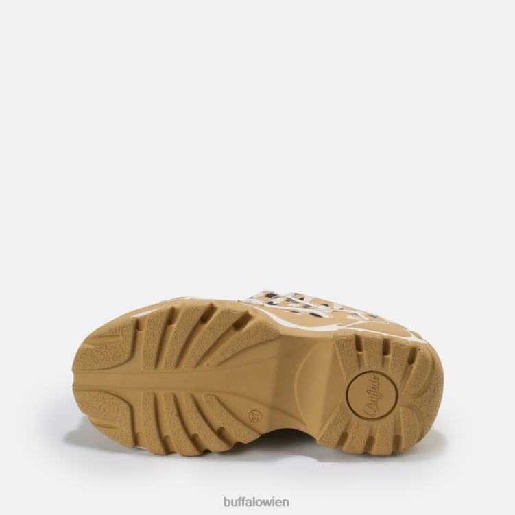 bei Buffalo klassischer Sneaker Low aus Leder weiß schwarz 0FX48702 |Turnschuhe