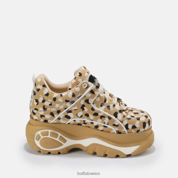 bei Buffalo klassischer Sneaker Low aus Leder weiß schwarz 0FX48702 |Turnschuhe