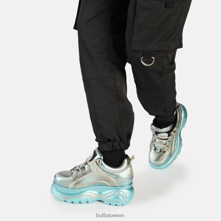 bei Buffalo klassischer Sneaker Low grüne Eidechse 0FX48840 |Turnschuhe