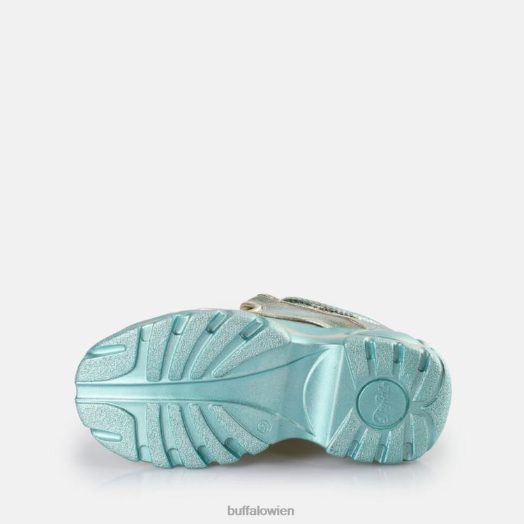 bei Buffalo klassischer Sneaker Low grüne Eidechse 0FX48840 |Turnschuhe