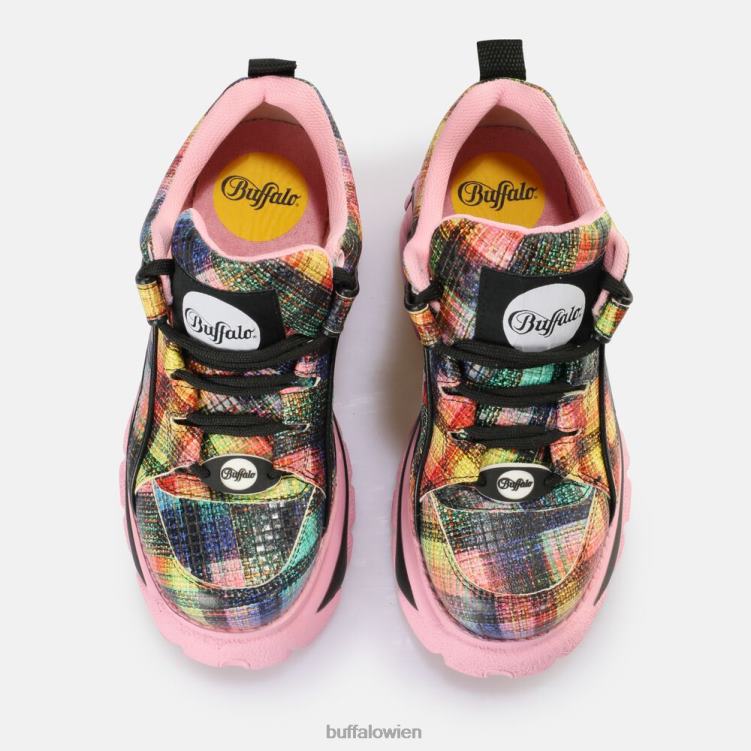 bei Buffalo klassischer Sneaker Low mehrfarbig rosa 0FX48670 |Turnschuhe