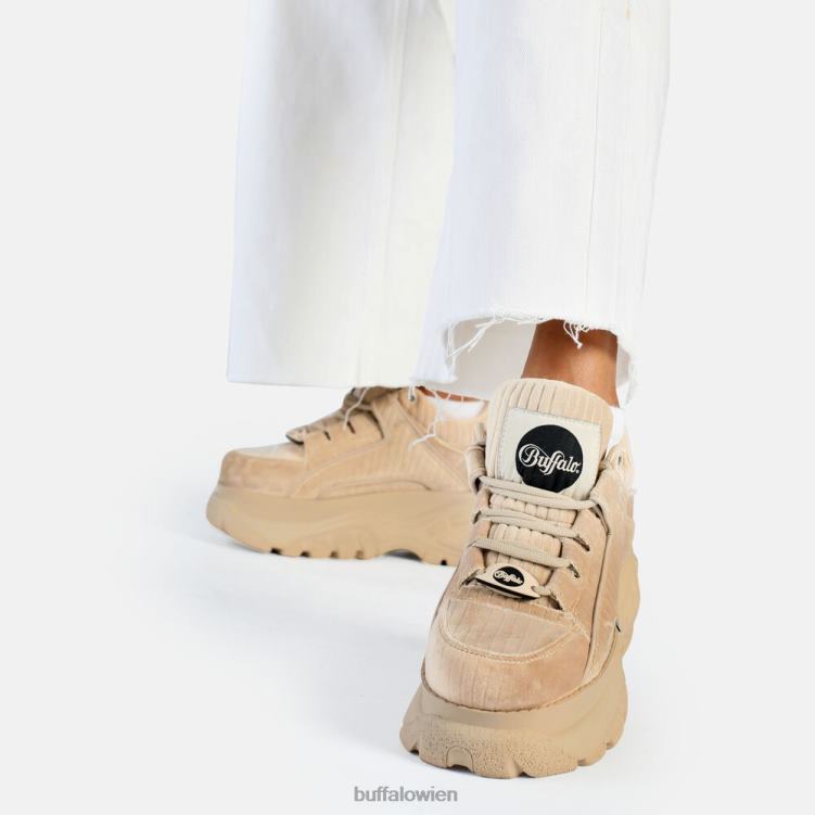 bei Buffalo klassischer Sneaker Low vegan Beige 0FX48816 |Turnschuhe