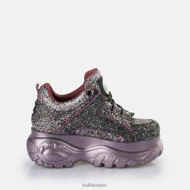 bei Buffalo klassischer Sneaker Low vegan Schwarz 0FX48887 |Turnschuhe