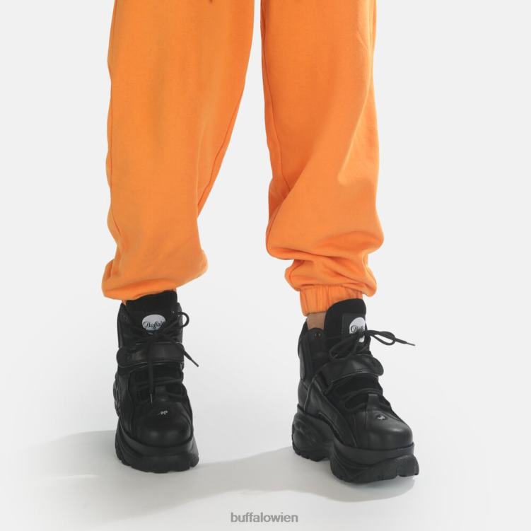 bei Buffalo klassischer Sneaker aus Leder Schwarz 0FX48382 |Turnschuhe