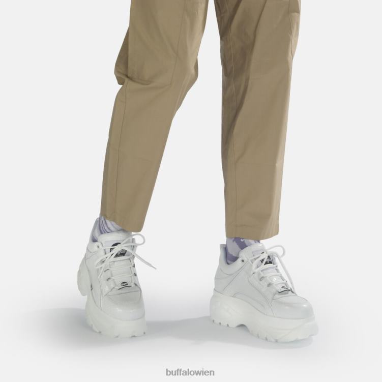 bei Buffalo klassischer Sneaker aus Leder Weiss 0FX48743 |Turnschuhe