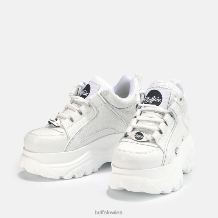 bei Buffalo klassischer Sneaker aus Leder Weiss 0FX48743 |Turnschuhe