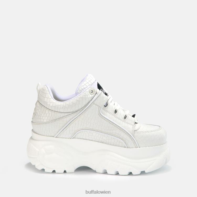 bei Buffalo klassischer Sneaker aus Leder Weiss 0FX48743 |Turnschuhe