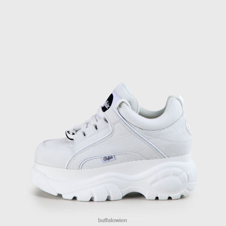 bei Buffalo klassischer Sneaker aus Nubukleder mit niedrigem Schaft Weiss 0FX48445 |Turnschuhe