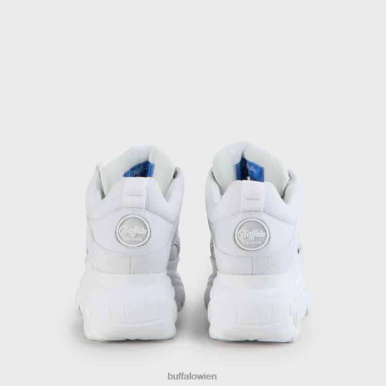 bei Buffalo klassischer Sneaker aus Nubukleder mit niedrigem Schaft Weiss 0FX48445 |Turnschuhe