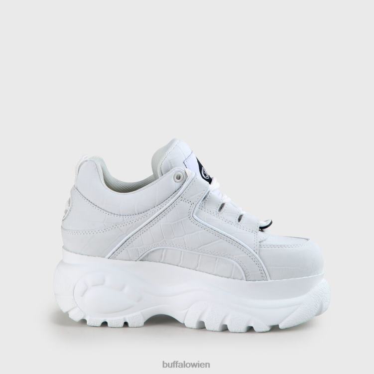 bei Buffalo klassischer Sneaker aus Nubukleder mit niedrigem Schaft Weiss 0FX48445 |Turnschuhe