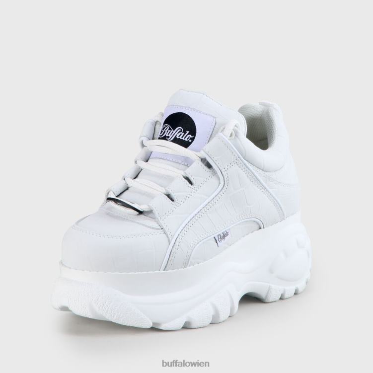 bei Buffalo klassischer Sneaker aus Nubukleder mit niedrigem Schaft Weiss 0FX48445 |Turnschuhe