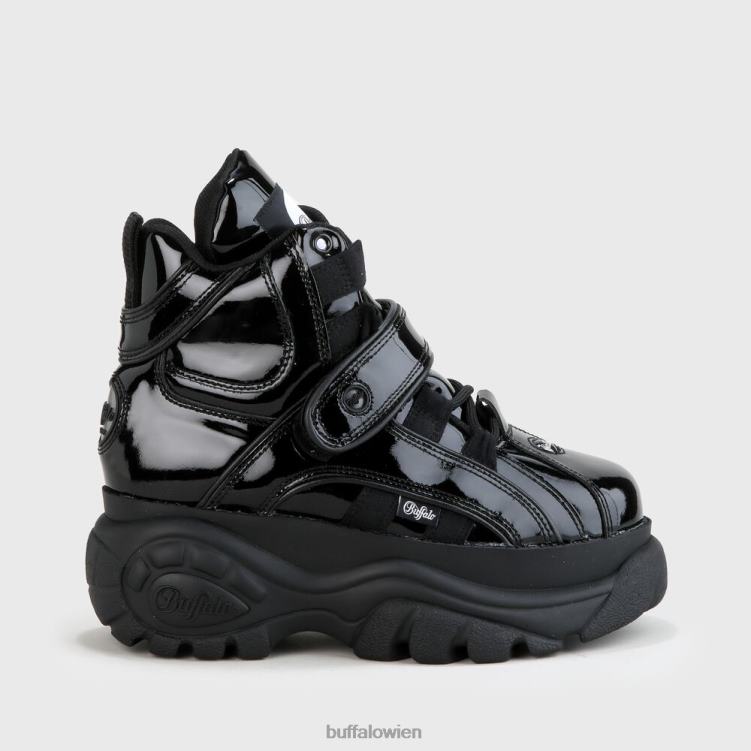 bei Buffalo klassisches High Cuir noir 0FX48120 |Turnschuhe