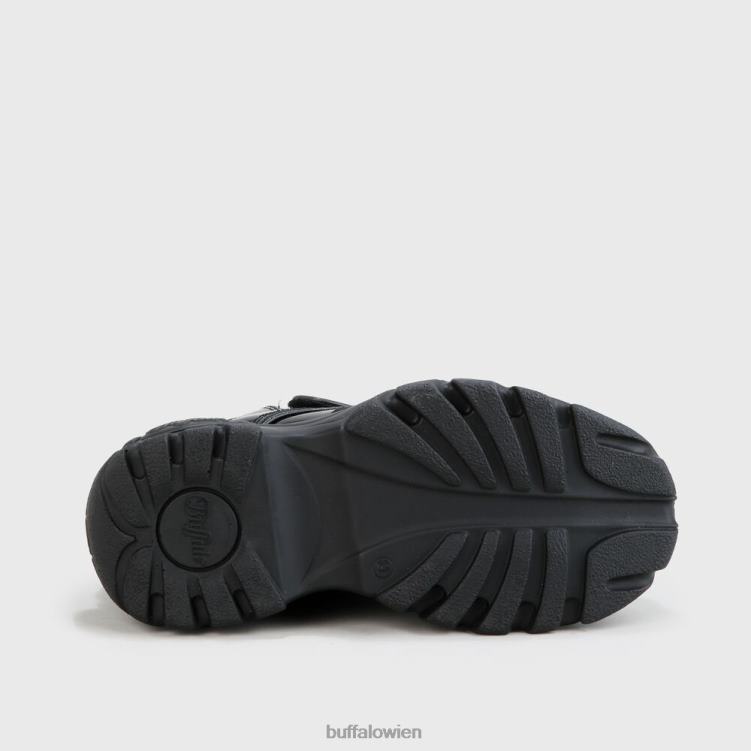 bei Buffalo klassisches High Cuir noir 0FX48120 |Turnschuhe