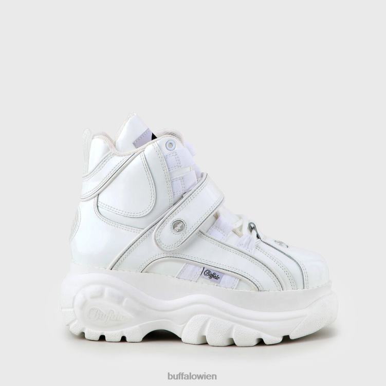 bei Buffalo klassisches Hochpatent weiß 0FX48679 |Turnschuhe