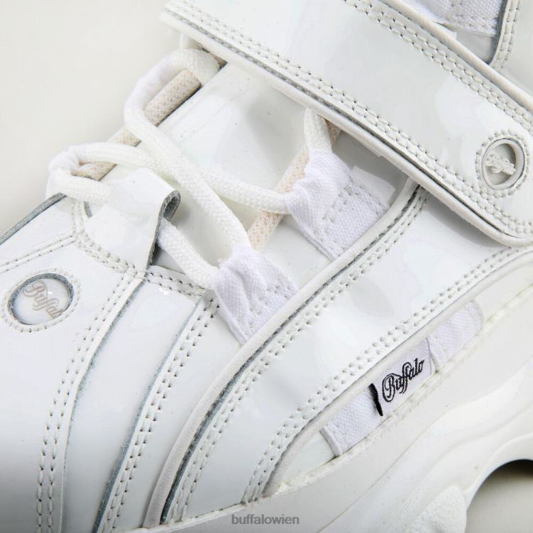 bei Buffalo klassisches Hochpatent weiß 0FX48679 |Turnschuhe