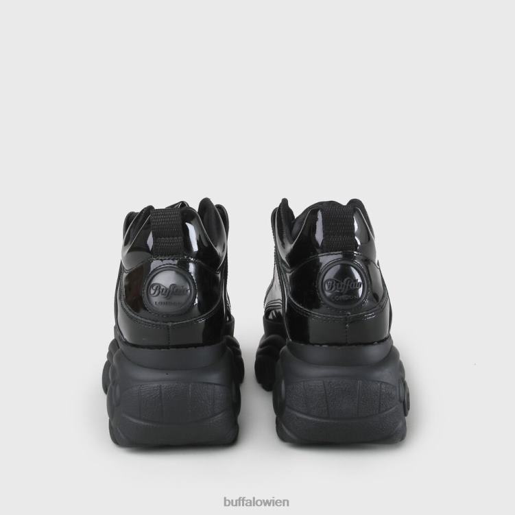 bei Buffalo klassisches Kick-Lackleder Schwarz 0FX48848 |Turnschuhe
