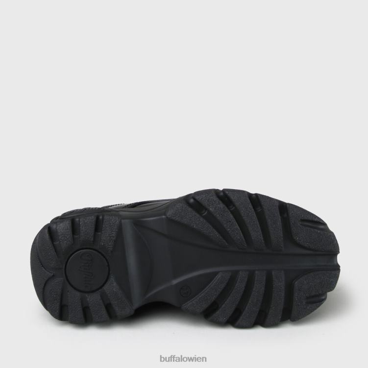 bei Buffalo klassisches Kick-Lackleder Schwarz 0FX48848 |Turnschuhe